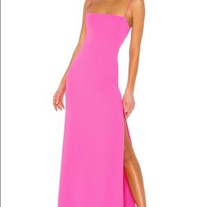 Superdown Addison Hot Pink Maxi Dress, Small